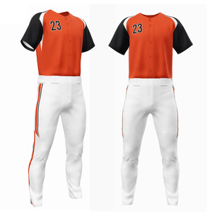 Ropa de béisbol y softbol de último diseño para hombre al mejor precio, conjuntos de ropa deportiva lisa de secado rápido de alta calidad, patrón en blanco transpirable - Product Image 3