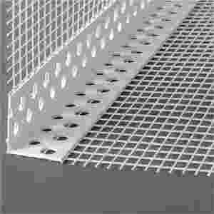 Cuenta de esquina de PVC <span class=keywords><strong>perforado</strong></span> flexible con cuenta de ángulo de malla de fibra de vidrio - Product Image 1