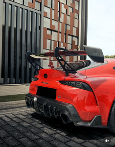 Vente directe usine pour Toyota GR <span class=keywords><strong>Supra</strong></span> A90 A91 <span class=keywords><strong>Mk5</strong></span> AD V3 Style Aileron arrière Spoiler Becquet Becquet de canard Kit carrosserie - Product Image 5