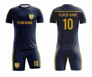 Uniformes de football personnalisés en gros |   Maillots de football OEM imprimés numériquement, respirants et légers 2026 |   Tenues d'équipe à manches courtes - Product Image 3