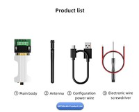 DTECH Transfert de données rapide sans fil 100M longue portée RS485 BT Adaptateur Émetteur Récepteur Prise en charge 1Mbps