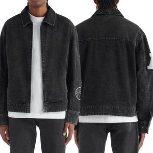 Veste en jean tissée vintage de luxe pour homme OEM, qualité supérieure, style rétro classique, streetwear décontracté, veste durable - Product Image 1
