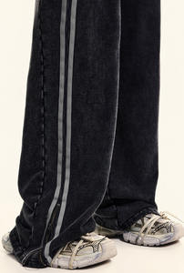 Mejor fabricante Hombre Pantalones Logotipo personalizado Hombres Joggers Tendencia Transpirable Hombres Casual Streetwear Lavado ácido Pantalones de chándal - Product Image 4