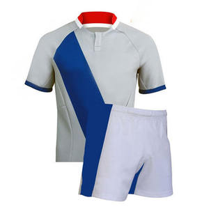 Conjunto de uniforme de Rugby de secado rápido antibacteriano transpirable de poliéster 100%, ropa deportiva de tamaño personalizado, camisetas de Rugby de manga corta, pantalones cortos para - Product Image 6