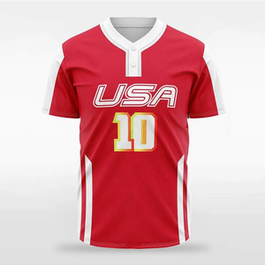 Custom Made 100% Polyester Men's Baseball Jersey Breathable Sublimation <b>Printed</b> <b>Mesh</b> Tackle Twill Sportswear for Baseball - Product Image 4