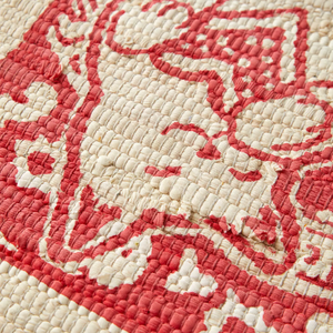 พรมเช็ดเท้าลายดอกไม้สุดหรู ทอมือจากผ้าฝ้ายพิมพ์ลาย  ผลิตด้วยวิธีที่เป็นมิตรต่อสิ่งแวดล้อม ป้องกันแบคทีเรีย พร้อมแผ่นรองด้านหลังทำจากยางพารา - Product Image 3