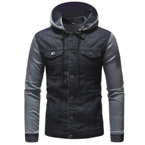 Chaquetas vaqueras de algodón 100% para hombre, chaqueta fina informal con bolsillo de Color sólido para hombre, estilo de alta calidad, ropa para hombre, chaqueta vaquera - Product Image 1