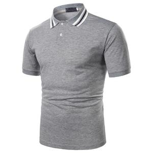 OEM al por mayor 100% de algodón para hombre para Polos logotipo bordado personalizado de manga corta de gran tamaño Golf patrón sólido de longitud larga - Product Image 4