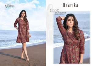 Kurti corto de algodón puro de Evergreen para adultos, trabajo manual con espejo, buen precio, ropa ocasional, suministro al por mayor de alta calidad - Product Image 6