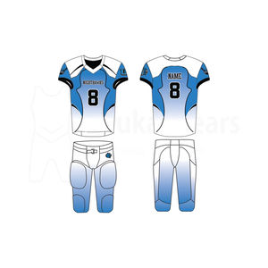 Uniforme de football américain personnalisé de haute qualité, sublimé, court, respirant, séchage rapide, tissu polyester et élasthanne, national - Product Image 2