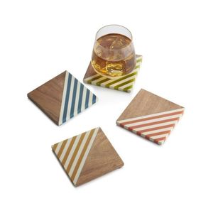 Juego de posavasos cuadrados clásicos superventas, soporte de exhibición para desayuno/té de noche y café, excelente soporte, accesorios para centro de mesa - Product Image 5