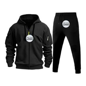 <b>White</b> Zipper Hoodies Trouser Hunting Clothes for Men with Fleece Lining Safety Compatible Water Silent Hunting <b>Jacket</b> Tracksuit - Product Image 5