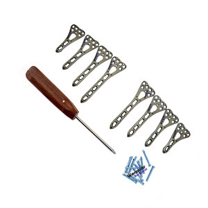 Juego de Placas de Bloqueo Volar para Radio Distal de Acero Inoxidable, Ángulo Variable Manual, Izquierda y Derecha, con 79 Tornillos (2.05.0 mm) - Product Image 1