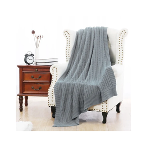 Manta de Salón de Acrílico Reciclado Blanco Sólido, Duradero, con Textura Slub, 60x80 Pulgadas, con Borlas, Certificación GRS, Excelente Opción para Compradores al por Mayor - Product Image 5