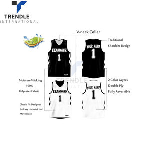 Custom <b>Reversible</b> <b>Basketball</b> <b>Jersey</b> Mesh Performance Uniform 100% Polyester Heat-Transfer Printed Name <b>Number</b> Unisex Adults - Product Image 2