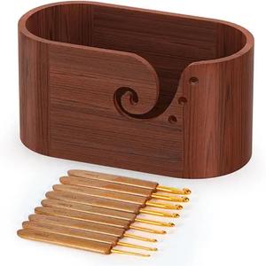 Vente en gros Nouveau design Porte-bol en fil de bois Grands bols en fil pour le crochet Disponible à bas prix de l'Inde - Product Image 3