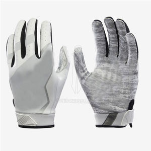 Récepteur personnalisé gants de football avec sangle en caoutchouc vente chaude prix d'usine gants de football américain jeunesse - Product Image 5