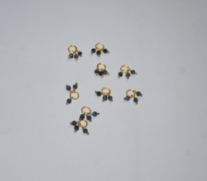 Natural Semiprecious tanzanite Bead Faceted 3 beads single <b>Wire</b> Wrapped, Gemstone Dangle Beads for Women Girls Jewelry Making - Product Image 2