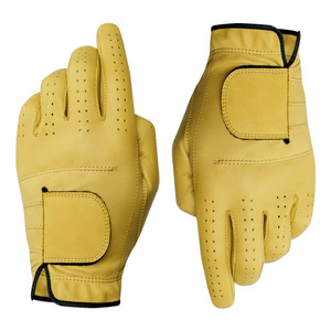 Gants de golf tous temps Hommes Femmes PU Cuir Mesh Panel Respirant Ajustable Anti Sweat Grip Logo personnalisé Fournisseur OEM en vrac - Product Image 1