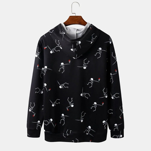 Sudadera con Capucha de Invierno para Hombre, de Alta Calidad OEM, con Logotipo Personalizado, Antiarrugas, Corte Regular, Mezcla de Algodón y Felpa, Transpirable y de Secado Rápido - Product Image 2