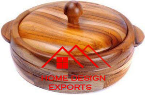 Tortillas <b>Hot</b> Selling Customized Design Multipurpose Kitchen Accessories Wooden Hand Carved Decorative Casserole for Chapatis - Product Image 4