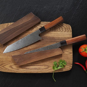 Couteau de cuisine en acier Damas fabriqué professionnellement, fait à la main, matériau de la poignée du couteau de cuisine en Damas - Product Image 2