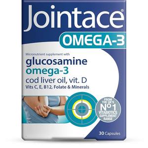 แคปซูลบำรุงข้อต่อผสมโอเมก้า 3 และกลูโคซามีน 30 แคปซูล - Product Image 1