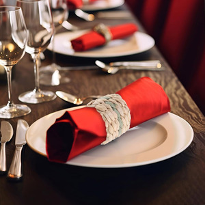 Ensemble de ronds de serviette naturels haut de gamme anneaux porte-jacinthe d'eau pour serviettes de table avec marque personnalisée disponible - Product Image 6