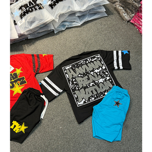 Conjunto de Camiseta y Pantalones Cortos Ligeros para Hombre, Temporada de Verano 2025, Nuevo Conjunto Doble para Hombre, en Cantidad al por Mayor - Product Image 6