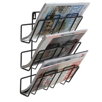 Di lusso in stile americano in ferro da cucina appesa scaffale per libri da parete rivista semplice Rack per ufficio casa camera da letto