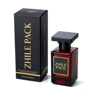 Boîte à parfum en carton rainuré avec logo personnalisé, estampage à chaud en feuille d'or, impression UV, emballage de luxe écologique et recyclable pour flacon