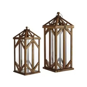 Linterna hecha de madera natural con metal, hierro, decoración del hogar, linterna colgante, decoración navideña moderna, linterna de vela colgante - Product Image 6