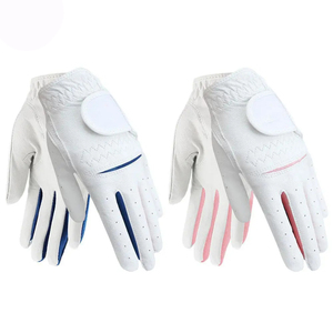 Perma ถุงมือกอล์ฟมือขวาระดับพรีเมียมนุ่มสำหรับเล่นกีฬาถุงมือหนัง PU แบบไม่มีนิ้วติดโลโก้ได้ตามต้องการ - Product Image 2