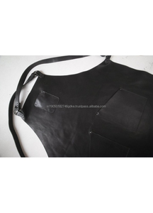 Tablier à bavette en cuir professionnel pour les propriétaires de salons de coiffure et de cafés outils de coupe de cheveux en cuir véritable personnalisables - Product Image 6