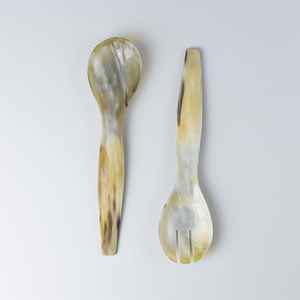 Artesanías naturales distintivas Vajilla fina Cuchara Artesanía con cuerno de búfalo y vaca Producto de diseño único - Product Image 3