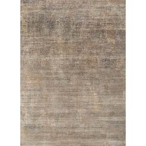 Tapis en laine noué à la main Uvenuti gris et noir Akwl-13025(Cm-01) pour usage domestique, salon, couloir, rectangulaire, abstrait, pour adolescents - Product Image 1