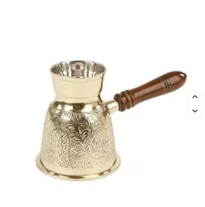 หม้อกาแฟเคลือบเงาโลหะทองเหลืองตุรกีสำหรับตกแต่งร้านกาแฟร้อน - Product Image 6