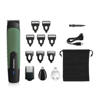 Tondeuse professionnelle au lithium 16-en-1 pour hommes, lame réglable en acier inoxydable, USB/Batterie, étanche, pour barbes, usage domestique et hôtelier - Product Image 1