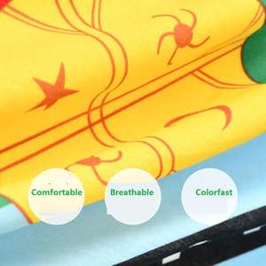 Bandana carré en coton respirant et à séchage rapide, personnalisable avec un motif de drapeau, 54 x 54 cm, pour l'extérieur - Product Image 3