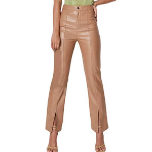 OEM Vente en gros Pantalons en cuir véritable pour femmes Pantalons respirants Pantalons coupe-vent Pantalons tendance Toutes les couleurs Fabricant de vêtements - Product Image 1