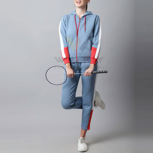 ชุดวอร์มผู้หญิงแขนยาวผ้าคอตตอนโพลีเอสเตอร์แห้งเร็ว - Product Image 4