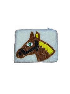 Broderie artisanale traditionnelle HOWDY HONEY Seed Beaded Design petit sac portefeuille élégant fantaisie et élégant par Hiba Enterprises - Product Image 2