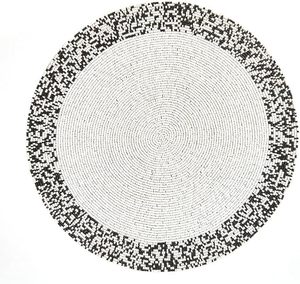 Alfombrillas y almohadillas de forma redonda con cuentas de vidrio pintado Splatter para vacaciones-Navidad Año Nuevo Acción de Gracias Viernes Negro - Product Image 4