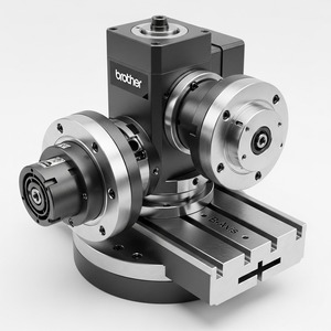 Nouveauté : Table à trunnion à 5ème axe Brother CNC, haute précision, usinage multi-angles, fraisage, perçage, gravure, garantie 1 an - Product Image 6