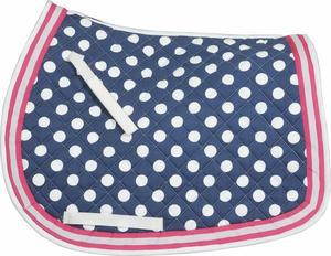 Juego de almohadillas de sillín matchy/Juego de almohadillas de sillín de caballo/Juego de almohadillas de sillín de sublimación Juego matchy Almohadillas de sillín de doma equina Diseño de puntos blancos - Product Image 1