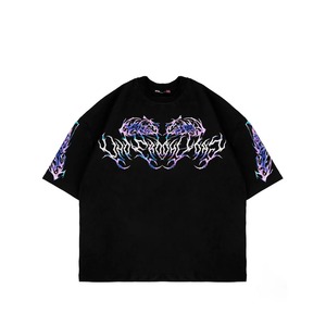 2025 All Season Acid Wash camiseta para hombre 100% algodón de gran tamaño detalles de estampado de pantalla Hip Hop Summers camisetas elegantes para hombres - Product Image 1