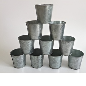 Macetas de flores de estilo europeo, macetas y macetas de flores galvanizadas coloridas de acero inoxidable modernas personalizadas 2024 - Product Image 3