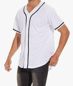 Maillots de baseball unisexes à boutons, chemises imprimées respirantes, ensembles de sport de softball, t-shirts actifs - Product Image 5