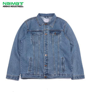 Veste en jean bleu vintage classique pour homme, de haute qualité, 100% coton, respirante, streetwear décontracté, teinte unie, taille XS - Product Image 4