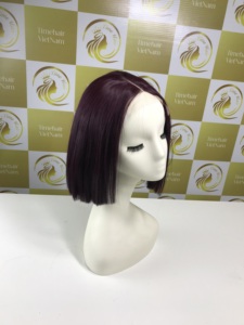 วิกผมลอนแบบ HD สำหรับต่อผมจริง8-10นิ้วทำจากผ้าทอสีธรรมชาติ - Product Image 1